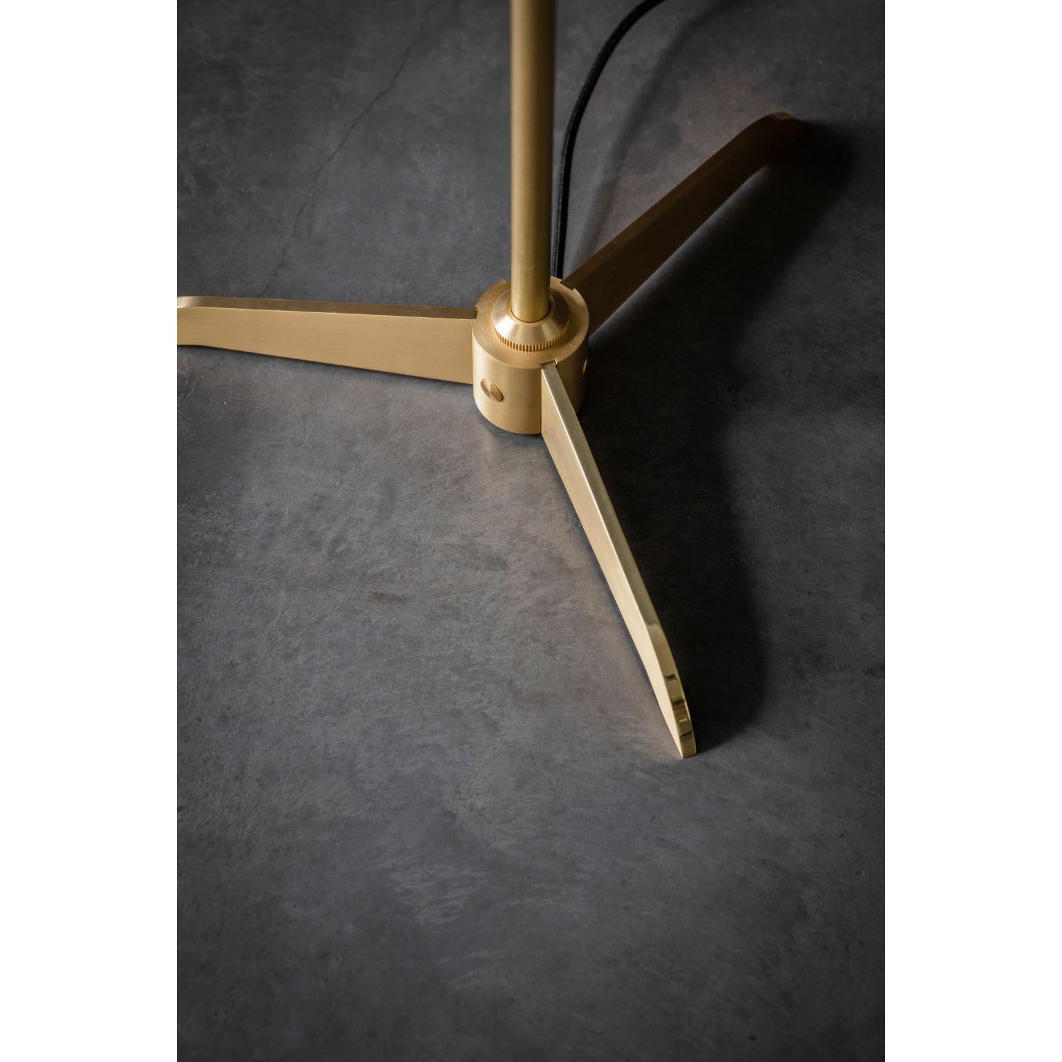 Modern Pennon Floor Lamp, Brass by Bert Frank For Sale
