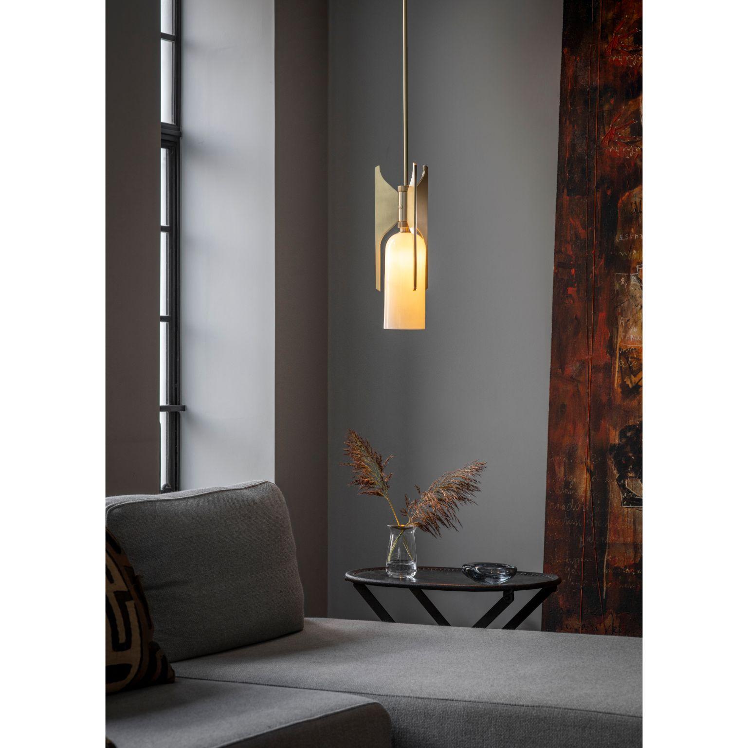 Lampada a sospensione Pennon, Ottone di Bert Frank In condizioni Nuovo in vendita a Geneve, CH