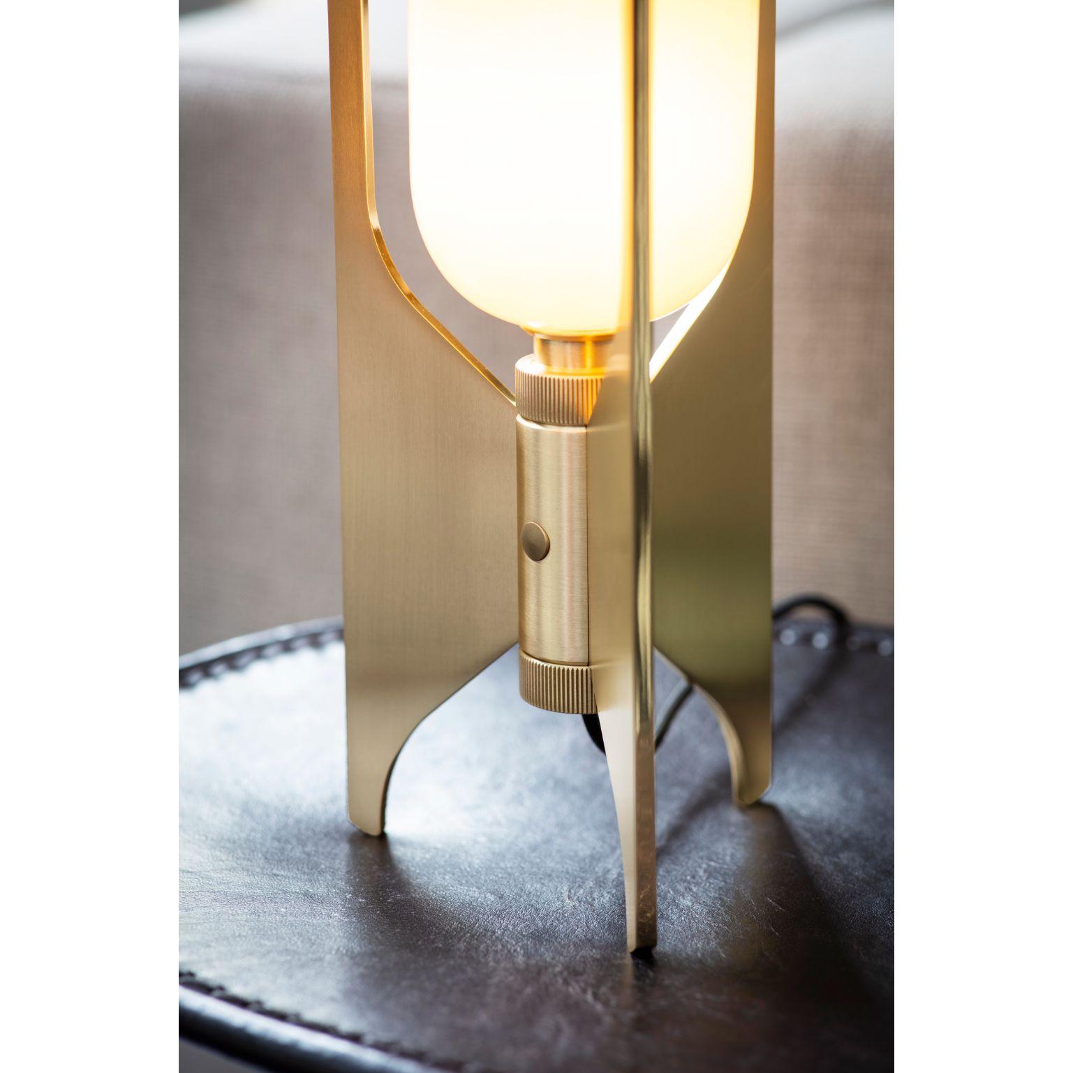 Contemporary Pennon Table Lamp, Brass by Bert Frank