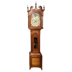 Orologio a cassa alta in ciliegio della Pennsylvania, Jedediah Weiss, Bethlehem