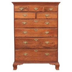 Antique Pennsylvania Chippendale Tall Chest, 18th Century
