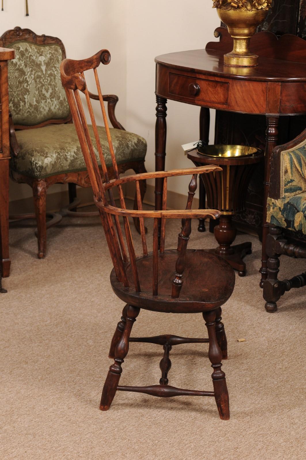 comb back windsor chair