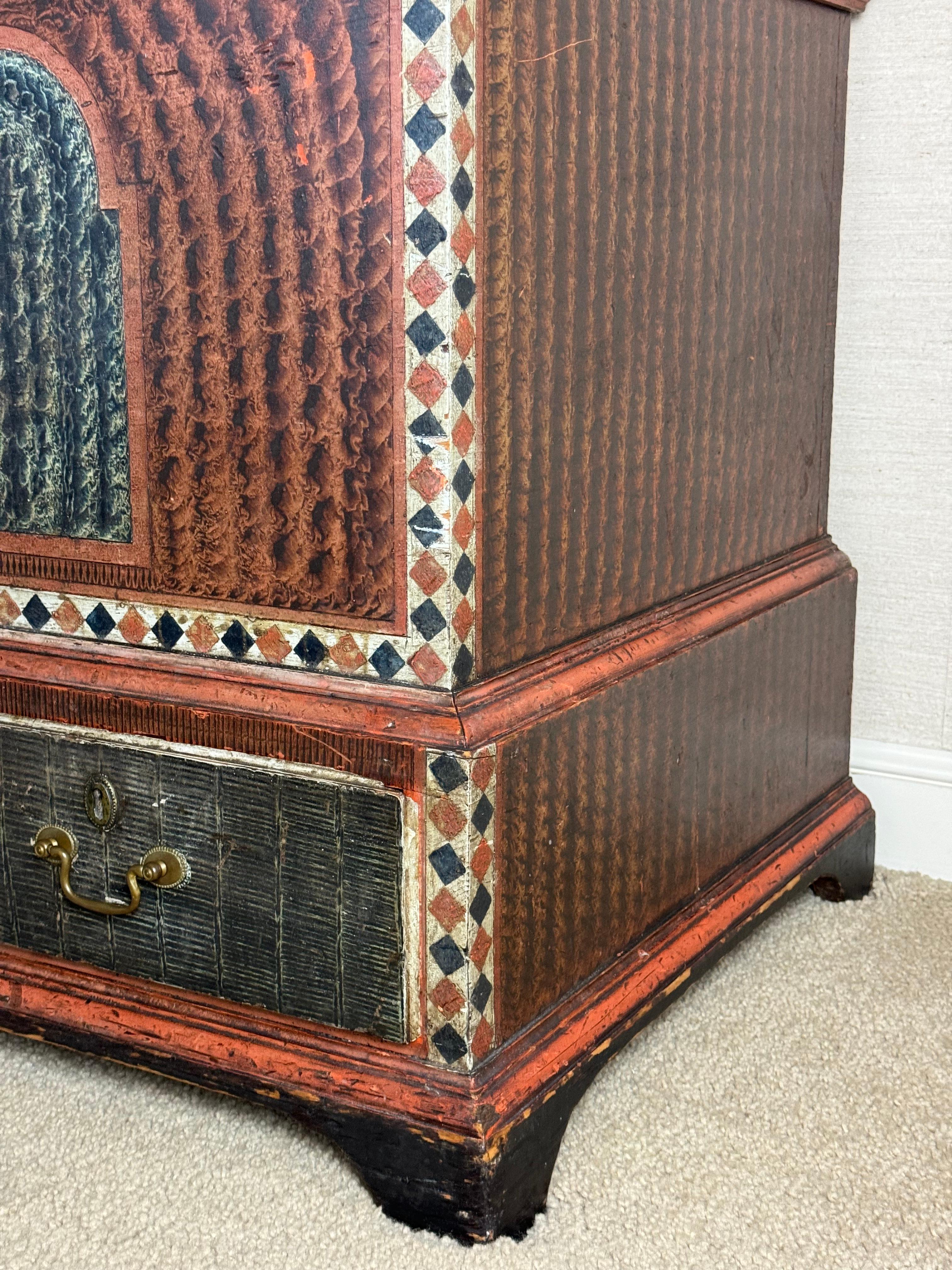 Pennsylvania Dower Chest with drawers and tombstone panels For Sale 5