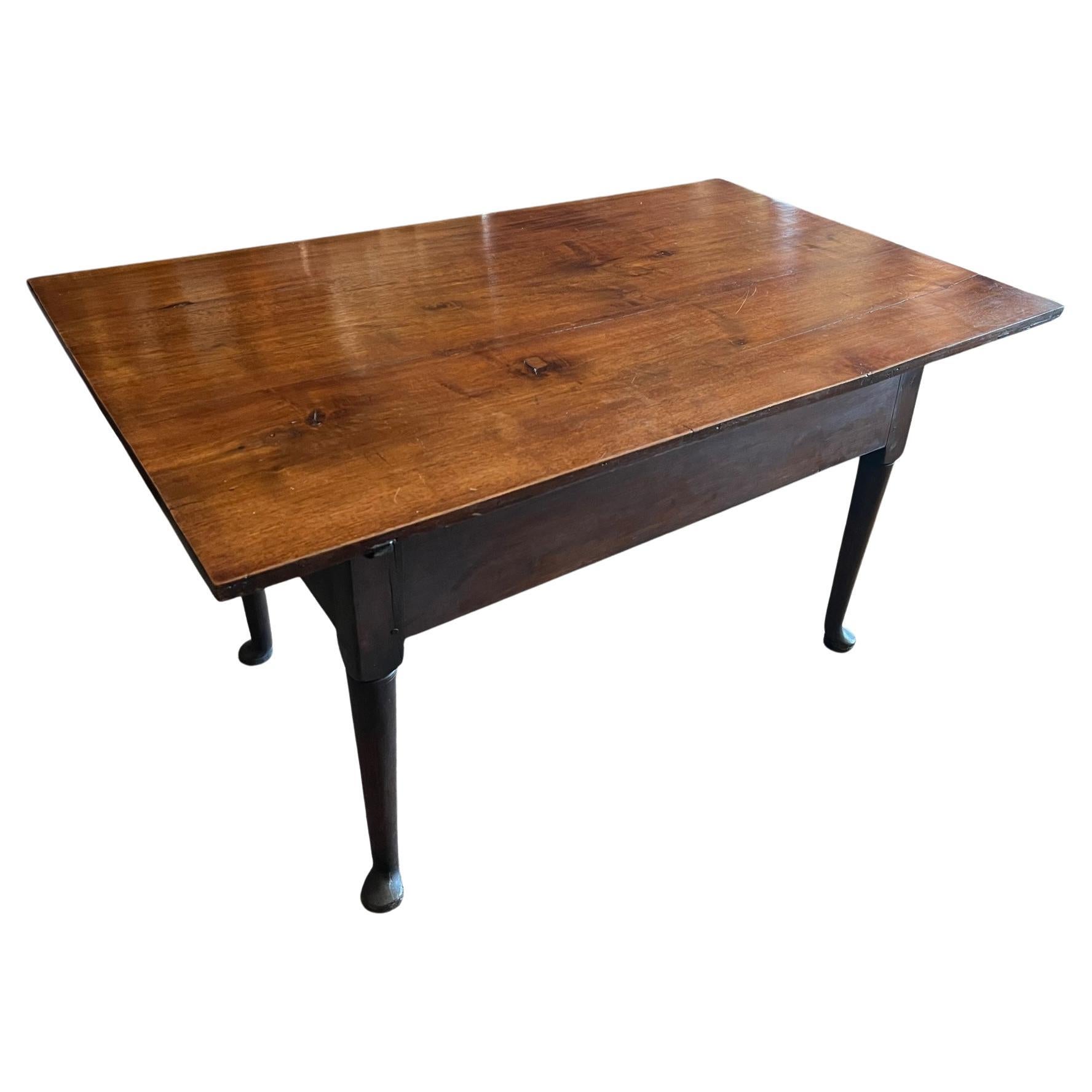 Pennsylvania Dutch Pin Top Work Table 18th Century For Sale