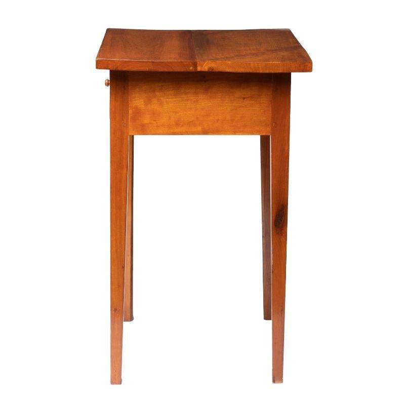American Pennsylvania Hepplewhite Applewood One Drawer Stand, 1815-25