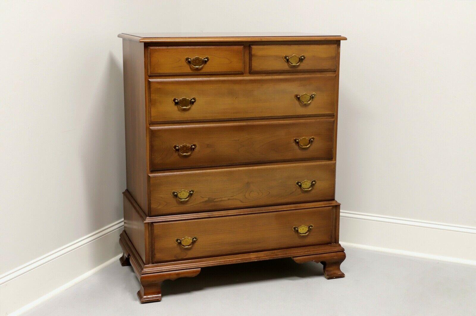 PENNSYLVANIA HOUSE Cherry Chippendale Chest on Chest 5