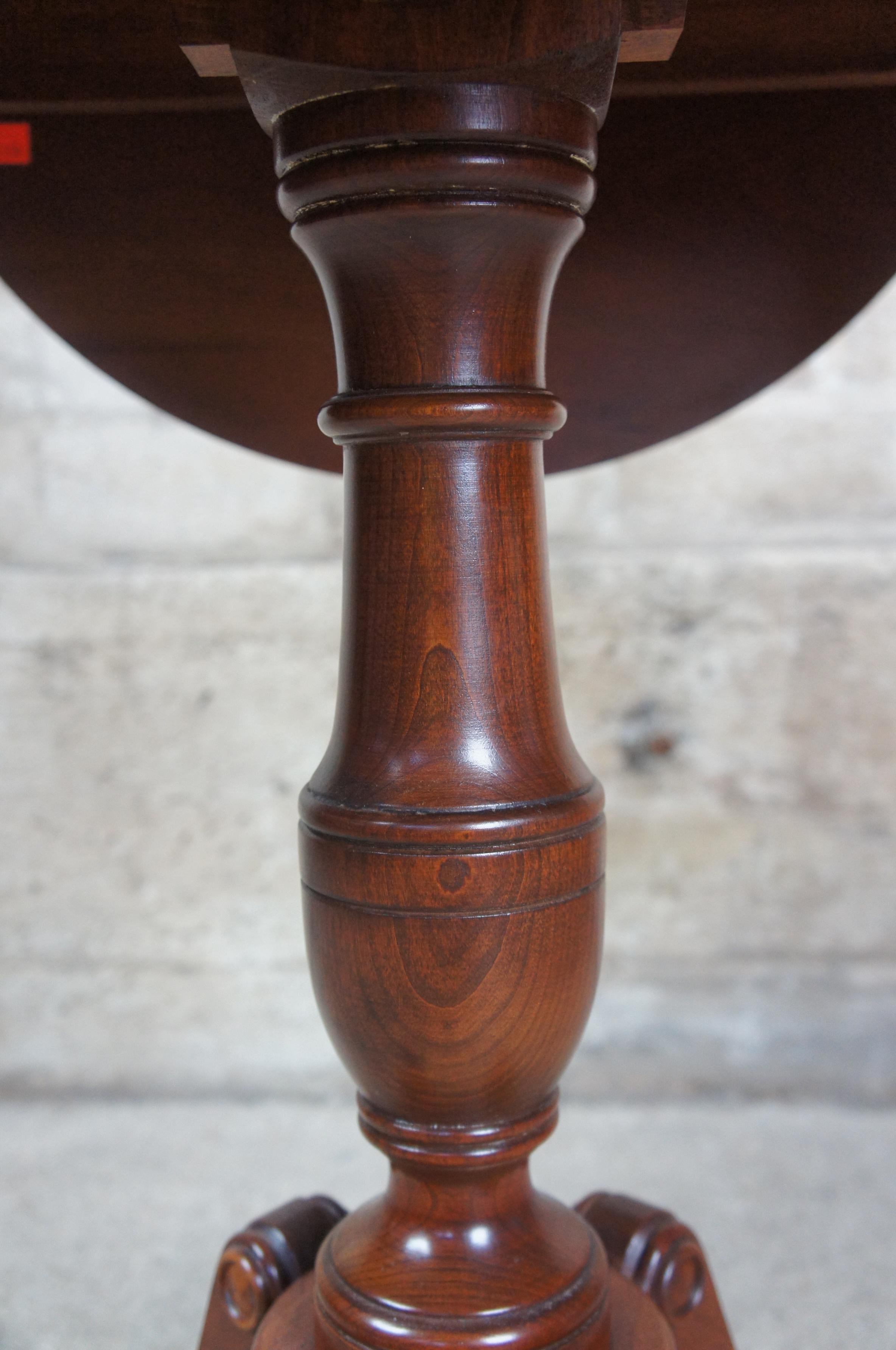 Pennsylvania House Cherry Duncan Phyfe Four Sided Drop-Leaf Side Accent Table 2