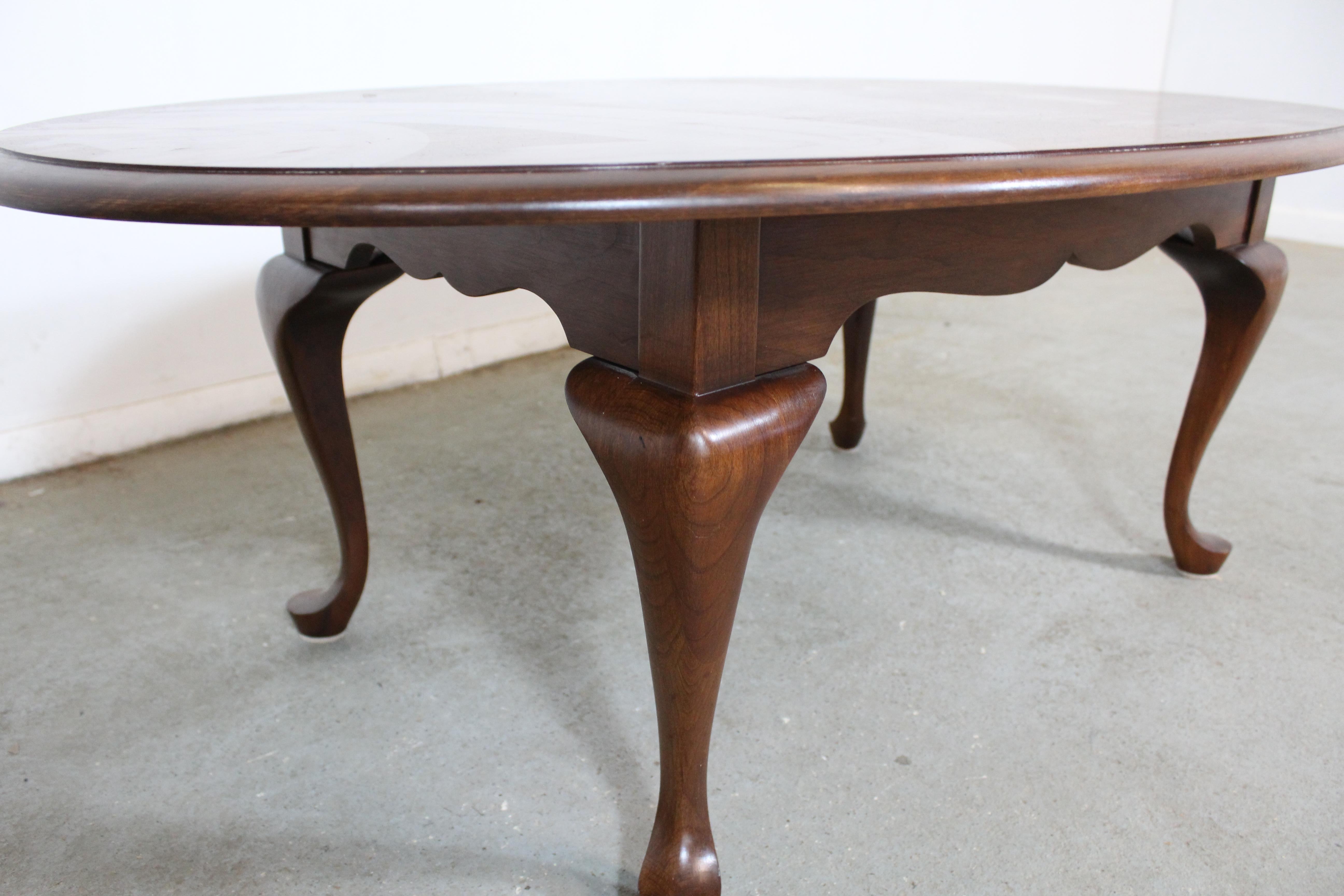 American Classical Pennsylvania House Cherry Queen Anne Coffee Table
