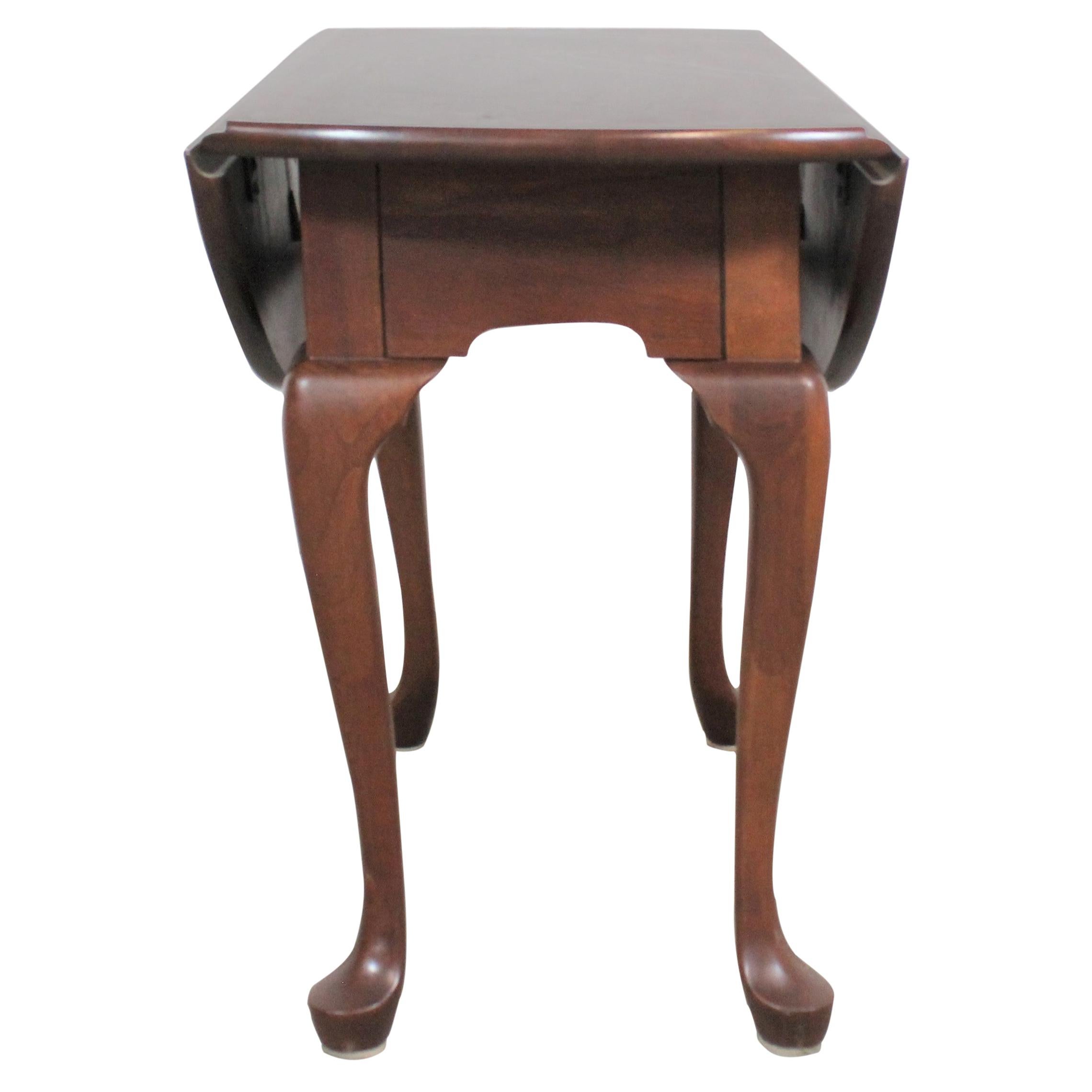 Pennsylvania House Cherry Queen Anne Drop Leaf Side Table