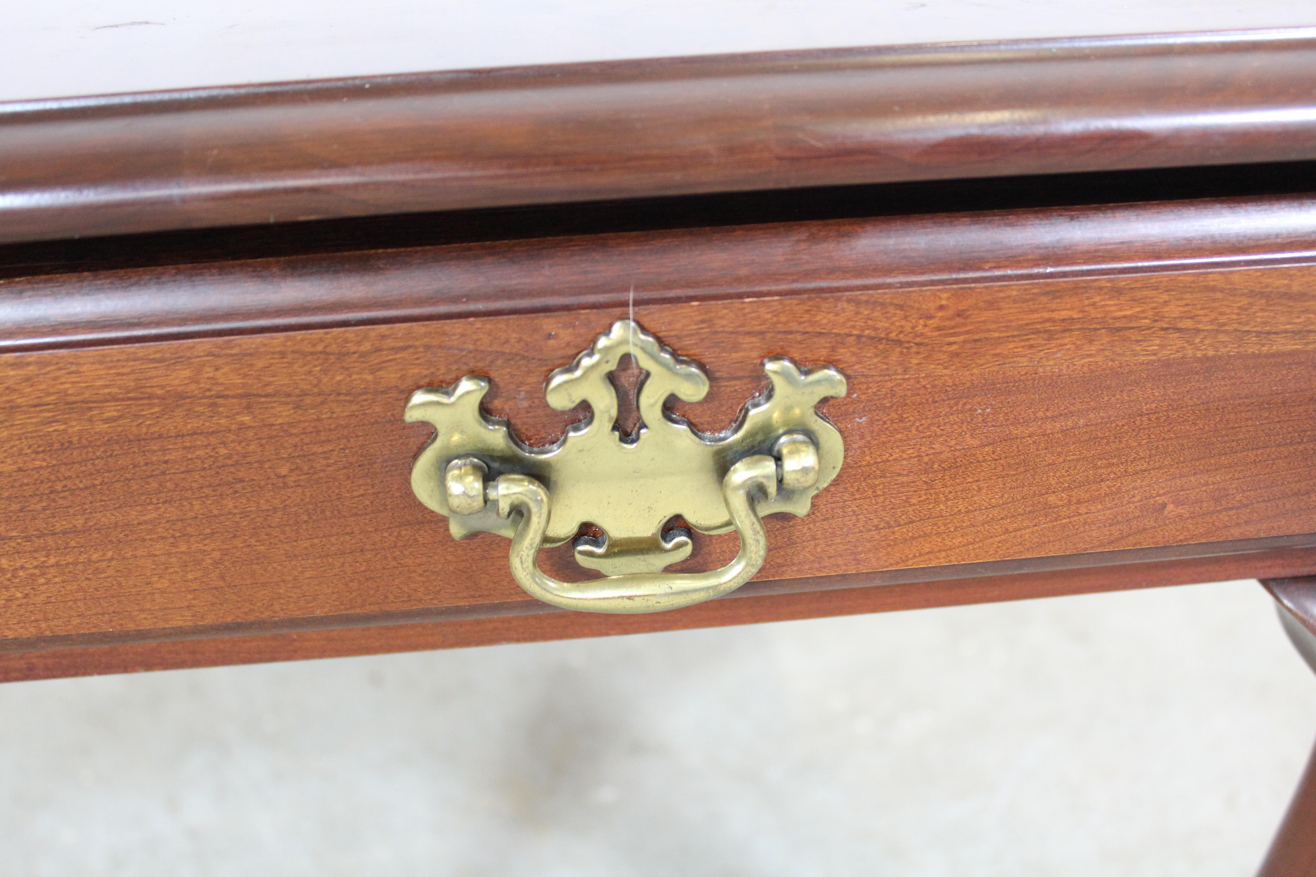 Pennsylvania House Cherry Queen Anne End Table with Drawer 1