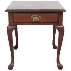 Pennsylvania House Cherry Queen Anne End Table with Drawer