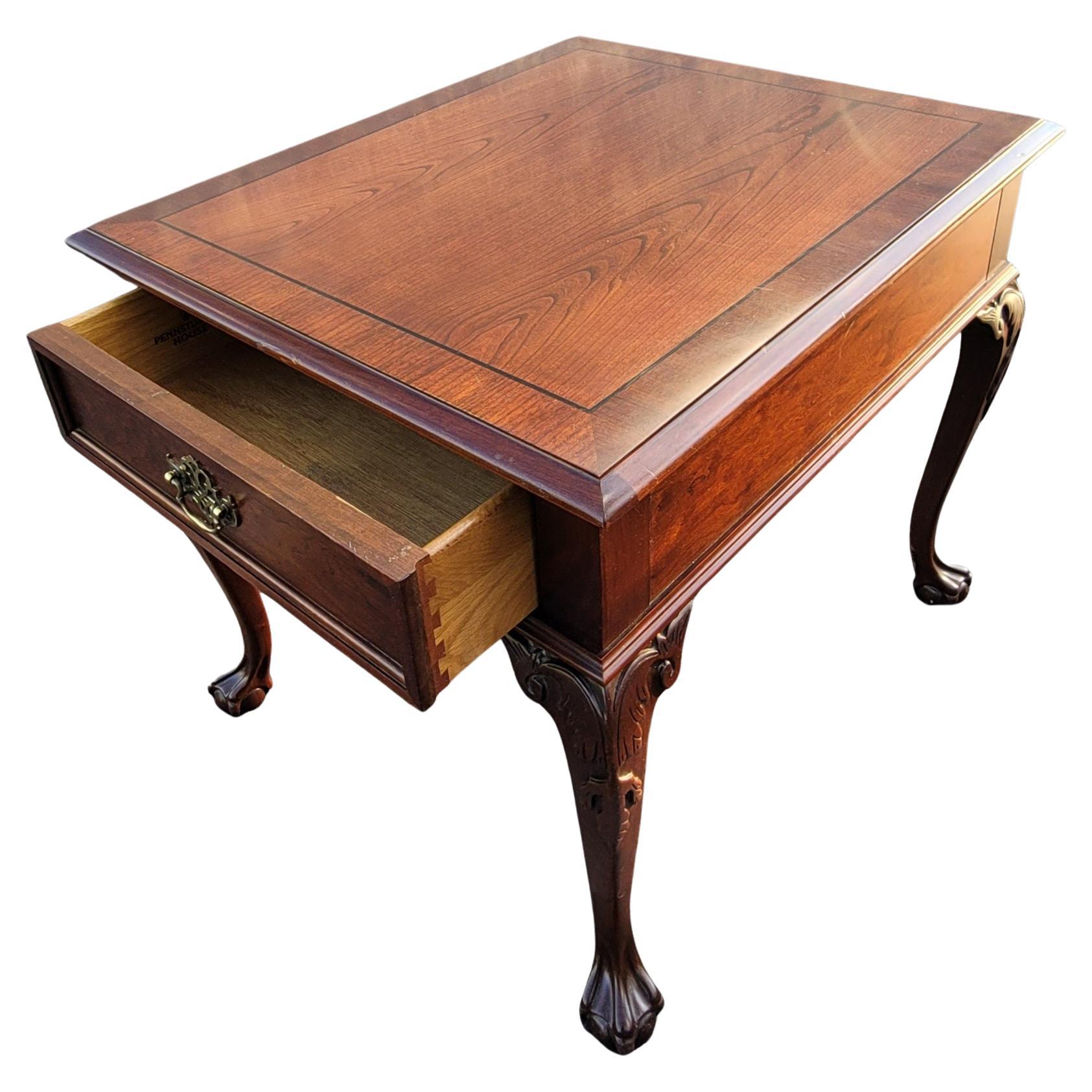 Pennsylvania House Chippendale Side Table with Ball & Claw Feet For Sale 3