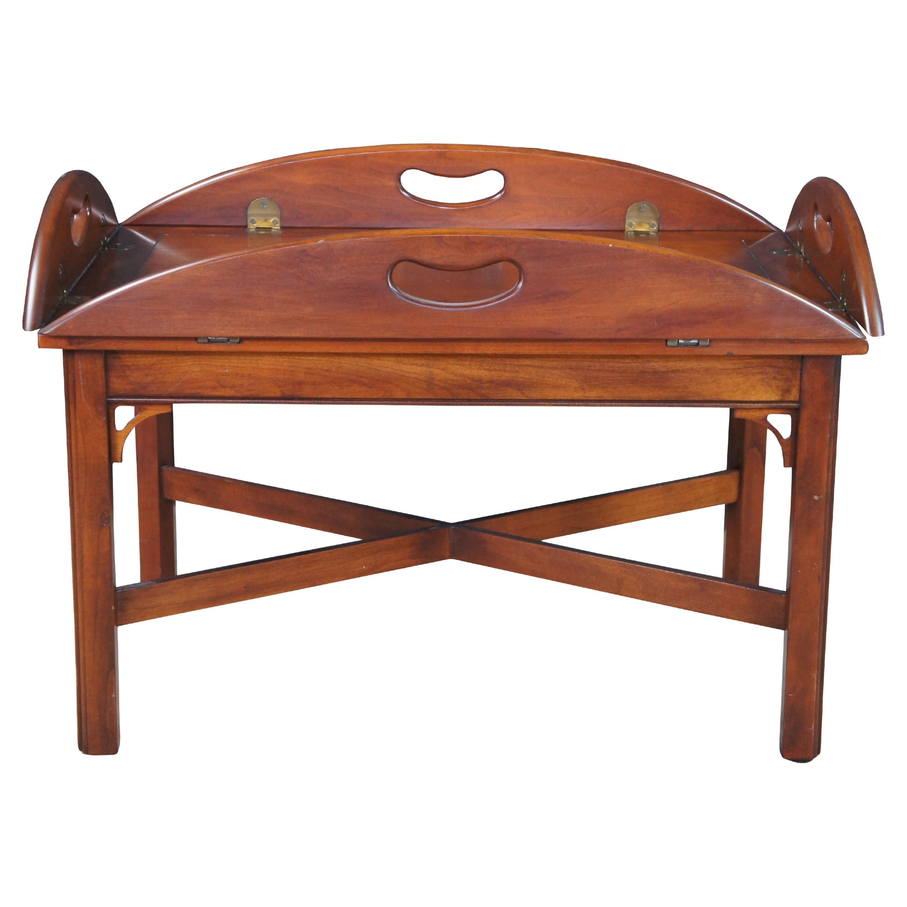 Pennsylvania House English Chippendale Cherry Butlers Tray Coffee Cocktail Table