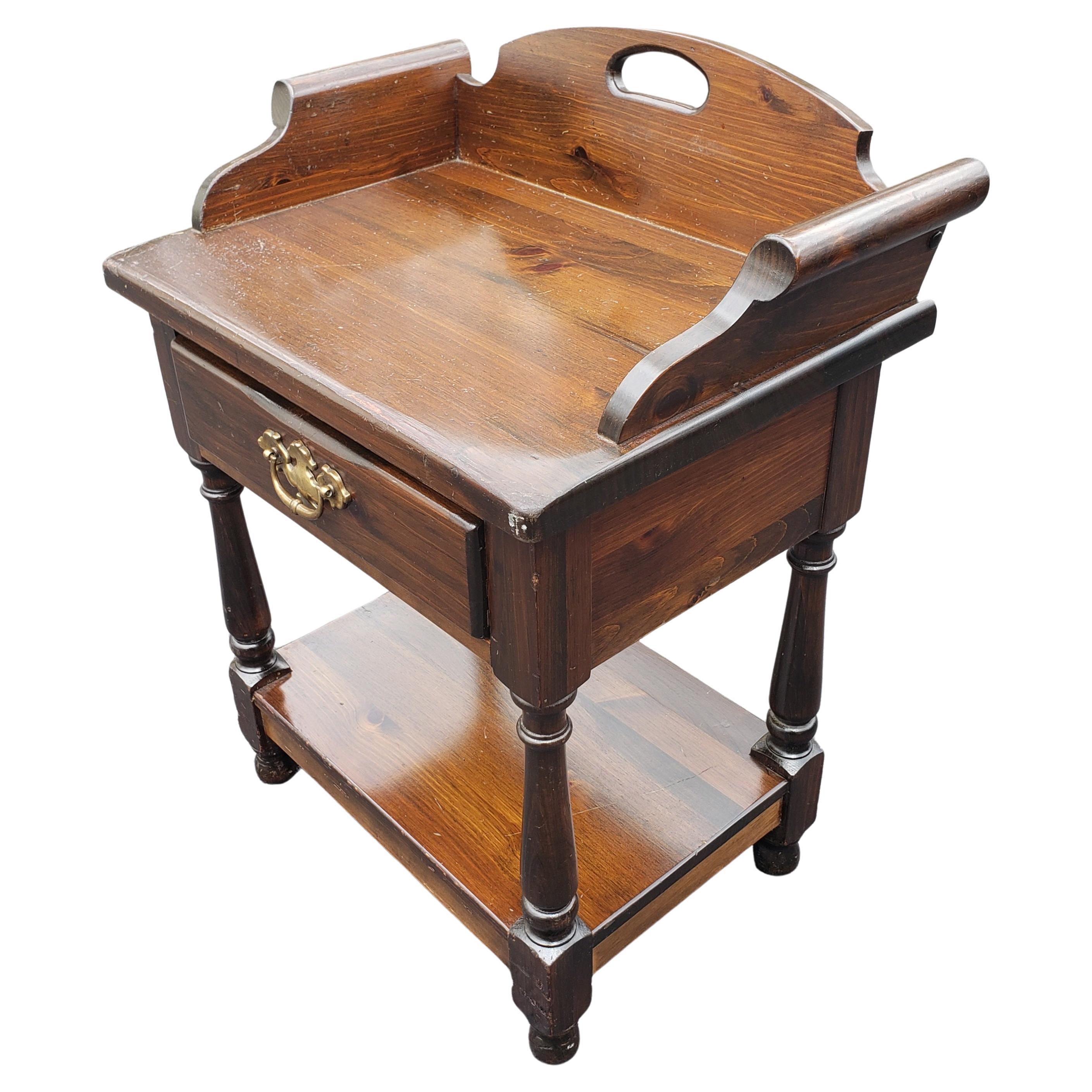 20th Century Pennsylvania House Pine Side Table Nightstand Washstand