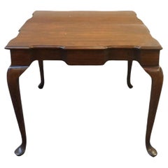 Pennsylvania House Queen Anne Style Cherry Folding Turret-Top Action Game Table