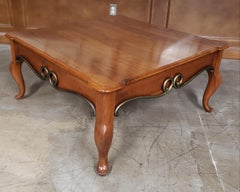 Pennsylvania House Solid Cherry and Patinated Metal Coffee Table