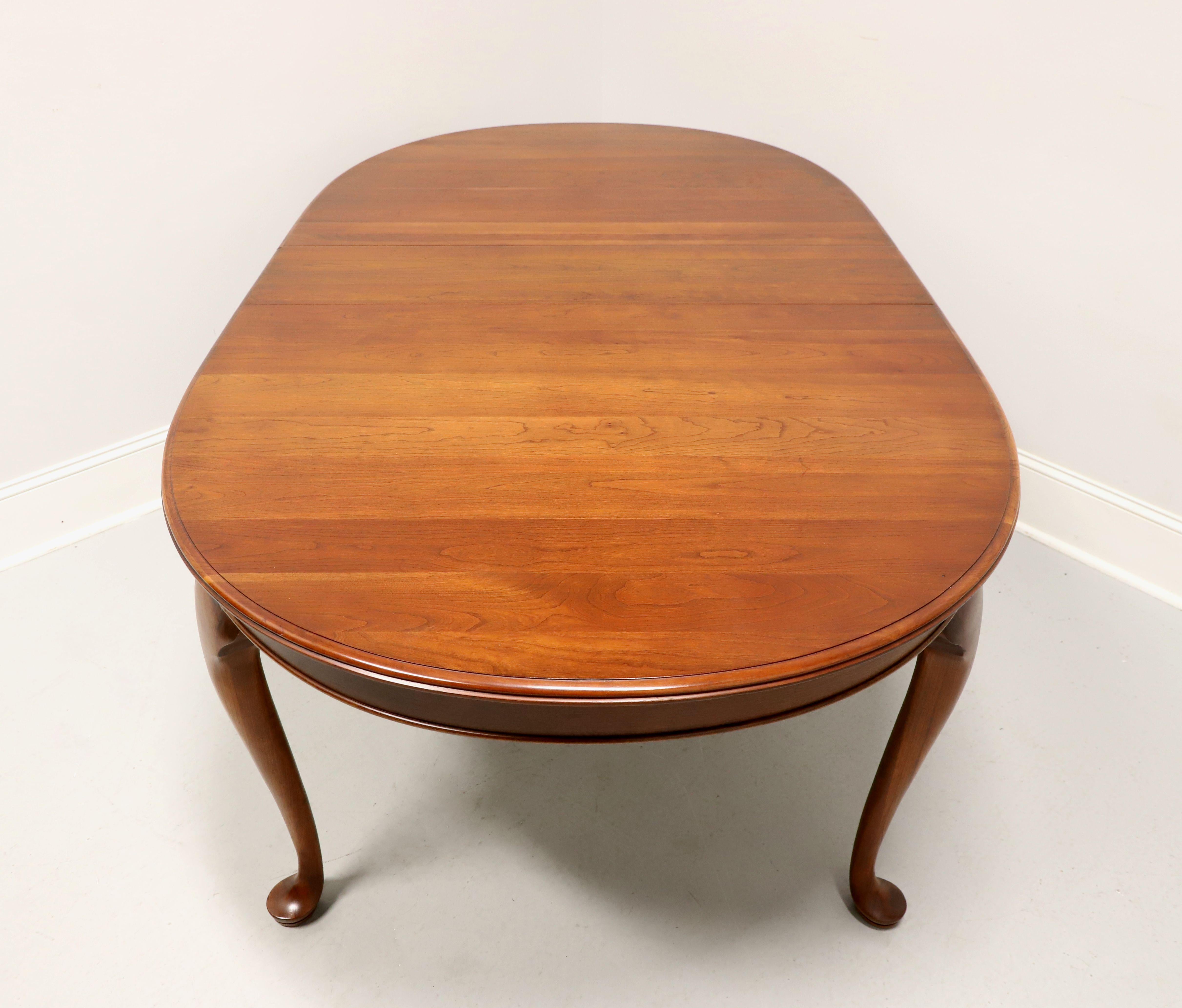 20th Century PENNSYLVANIA HOUSE Solid Cherry Queen Anne Dining Table