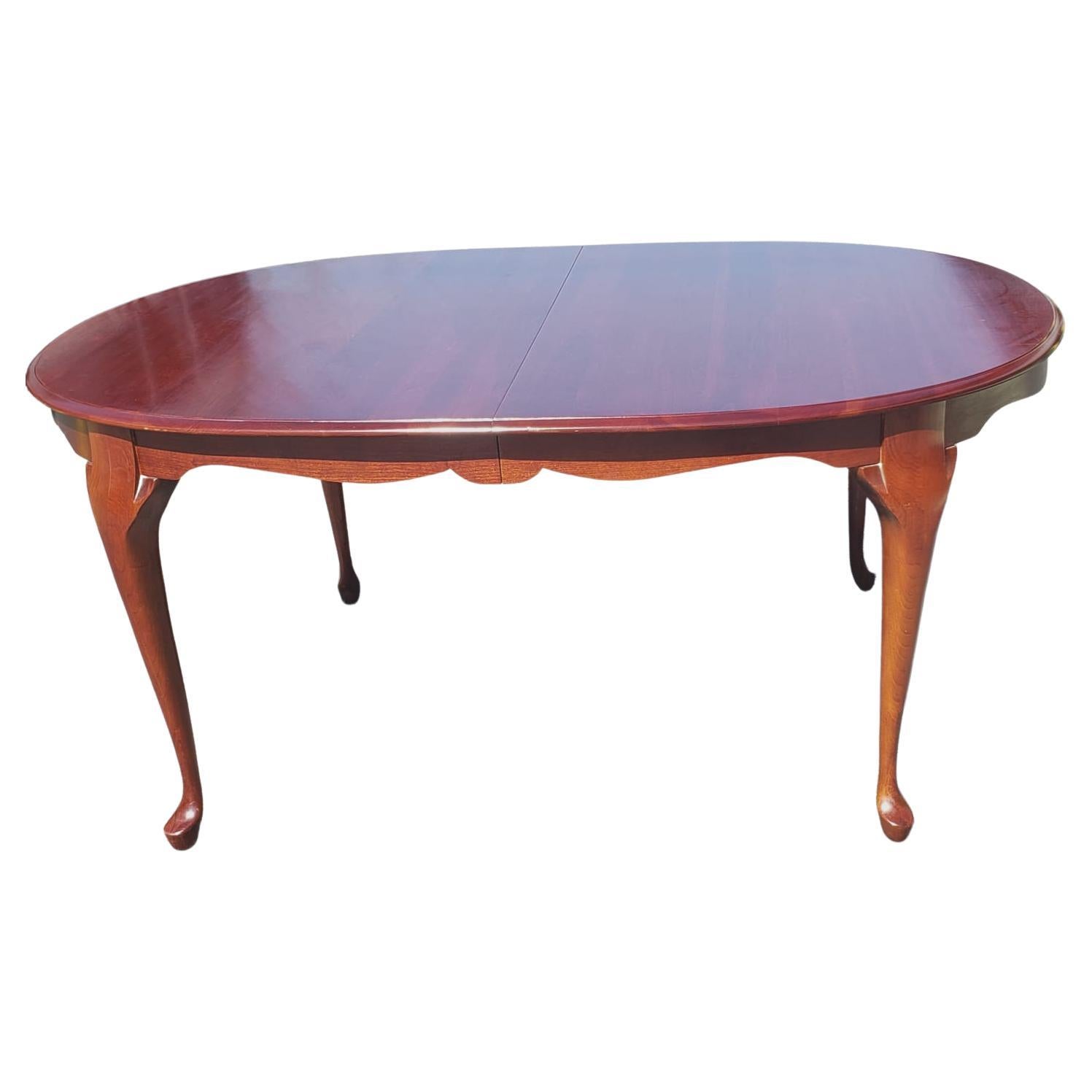 queen anne oval coffee table