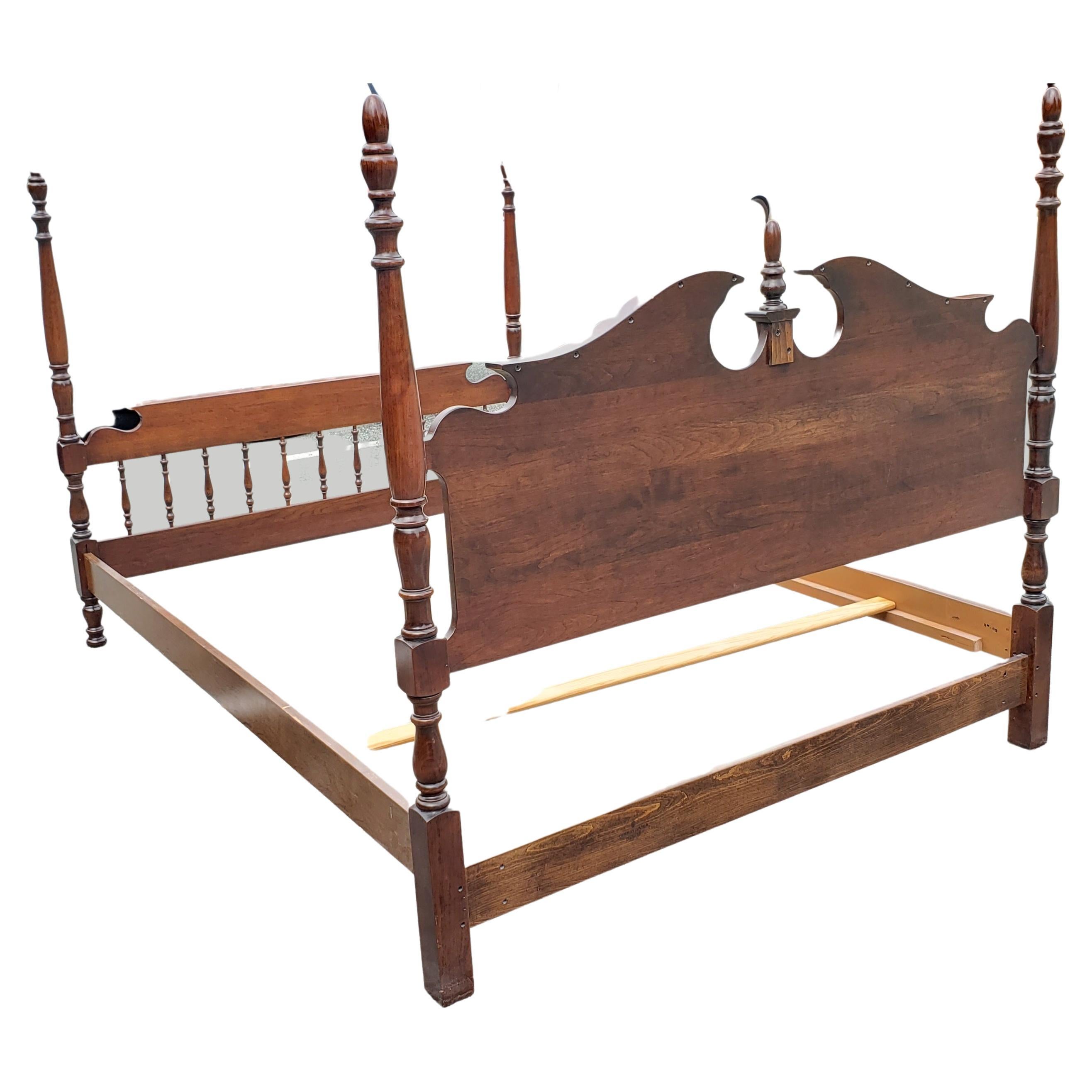 queen size cherry bed frame
