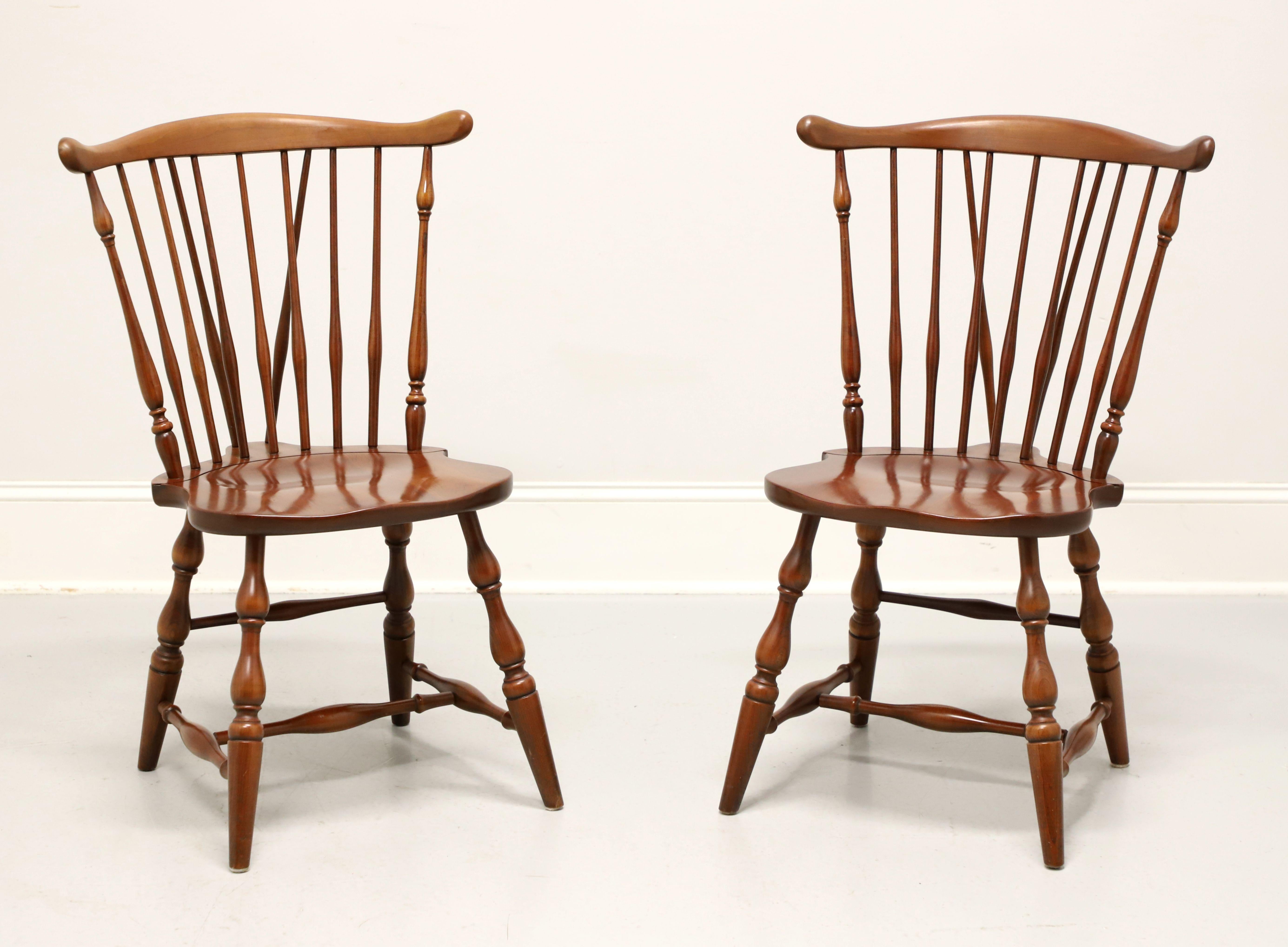 PENNSYLVANIA HOUSE Solid Cherry Windsor Dining Side Chairs - Pair B 5