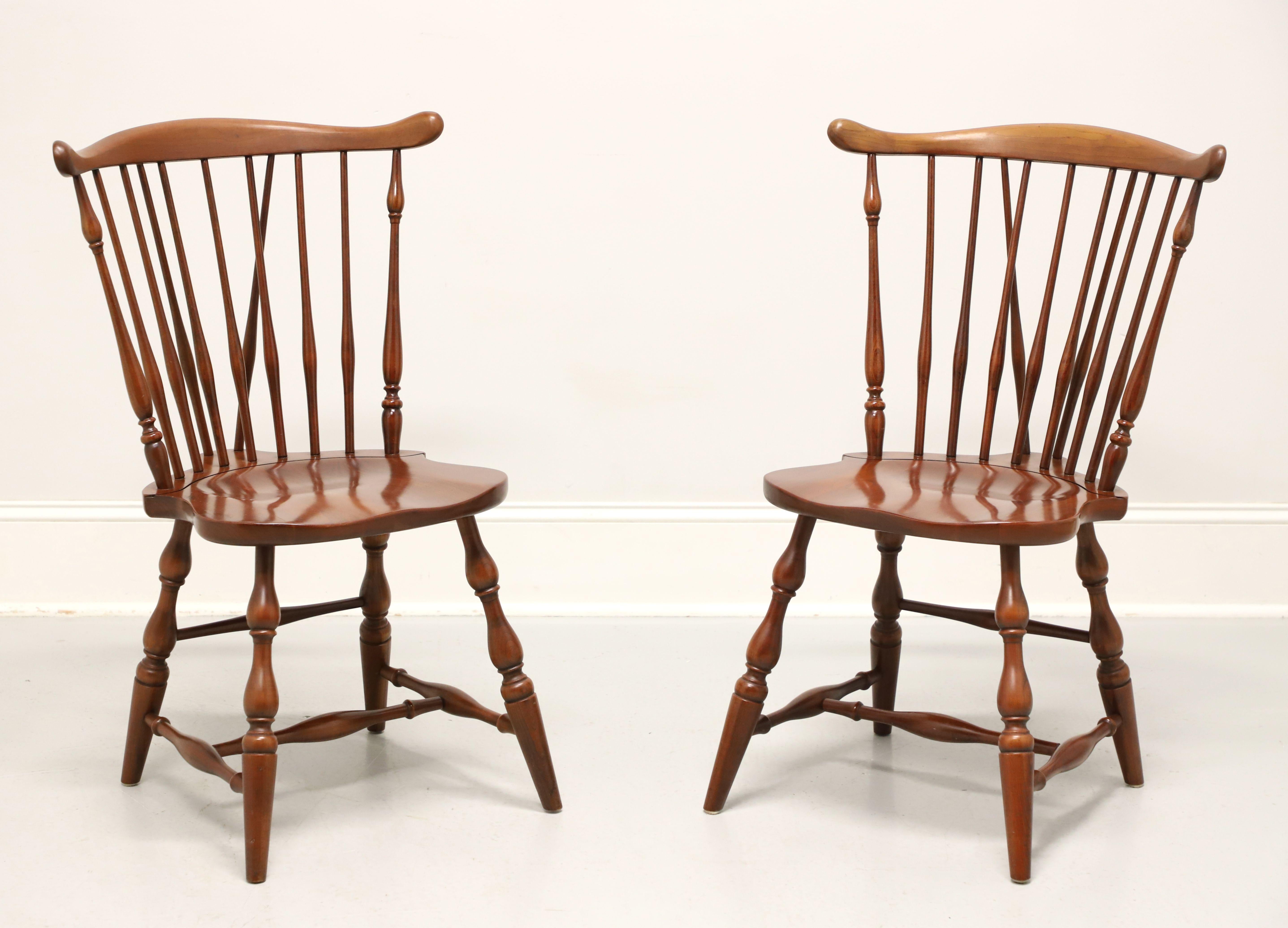 PENNSYLVANIA HOUSE Solid Cherry Windsor Dining Side Chairs - Pair A 4
