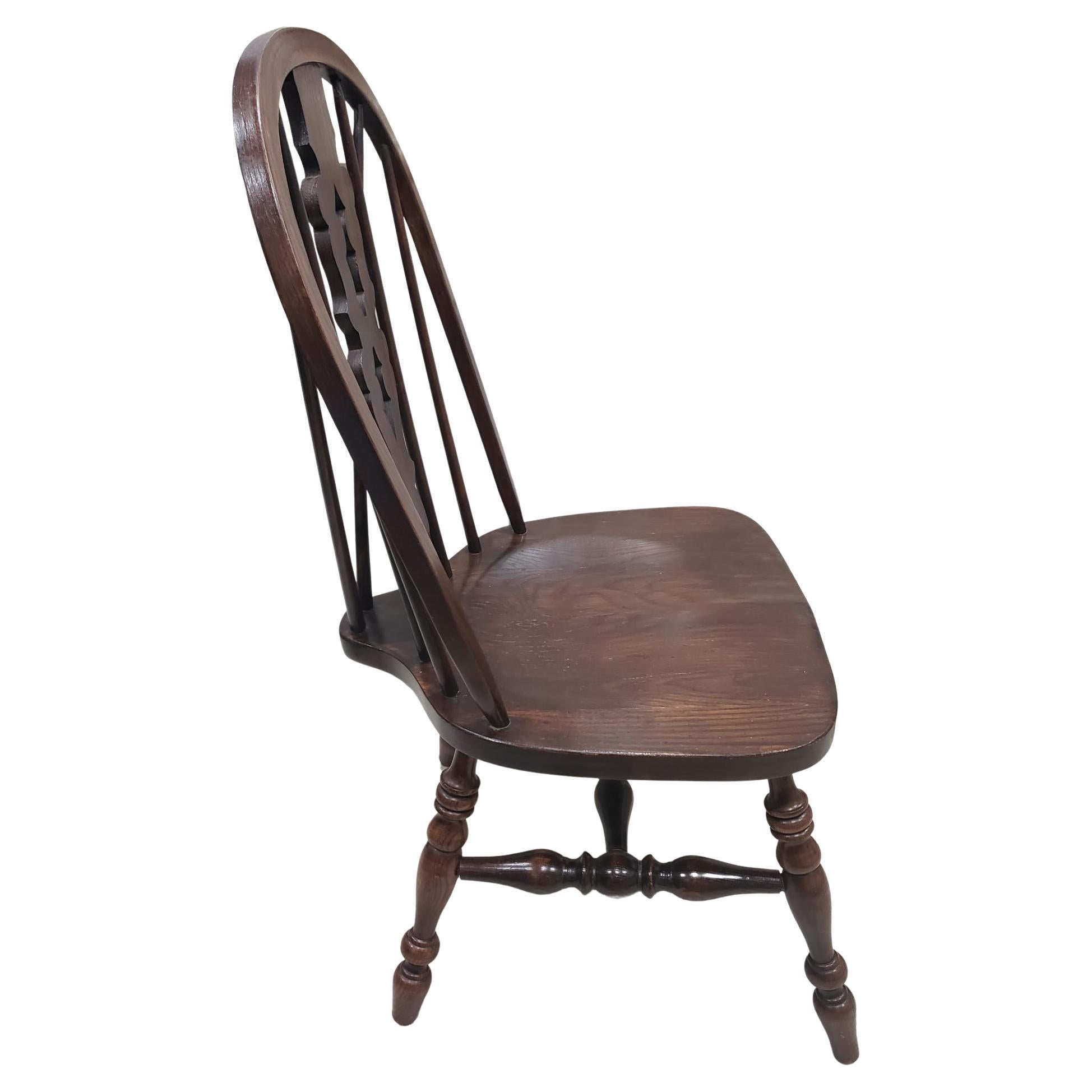 Pennsylvania House Solid Oak Fiddle Back Brace Back Chairs, A pair In Good Condition In Germantown, MD