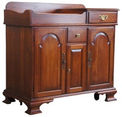 Pennsylvania House Traditional Cherry Country Dry Sink Bar Cabinet Copper Insert