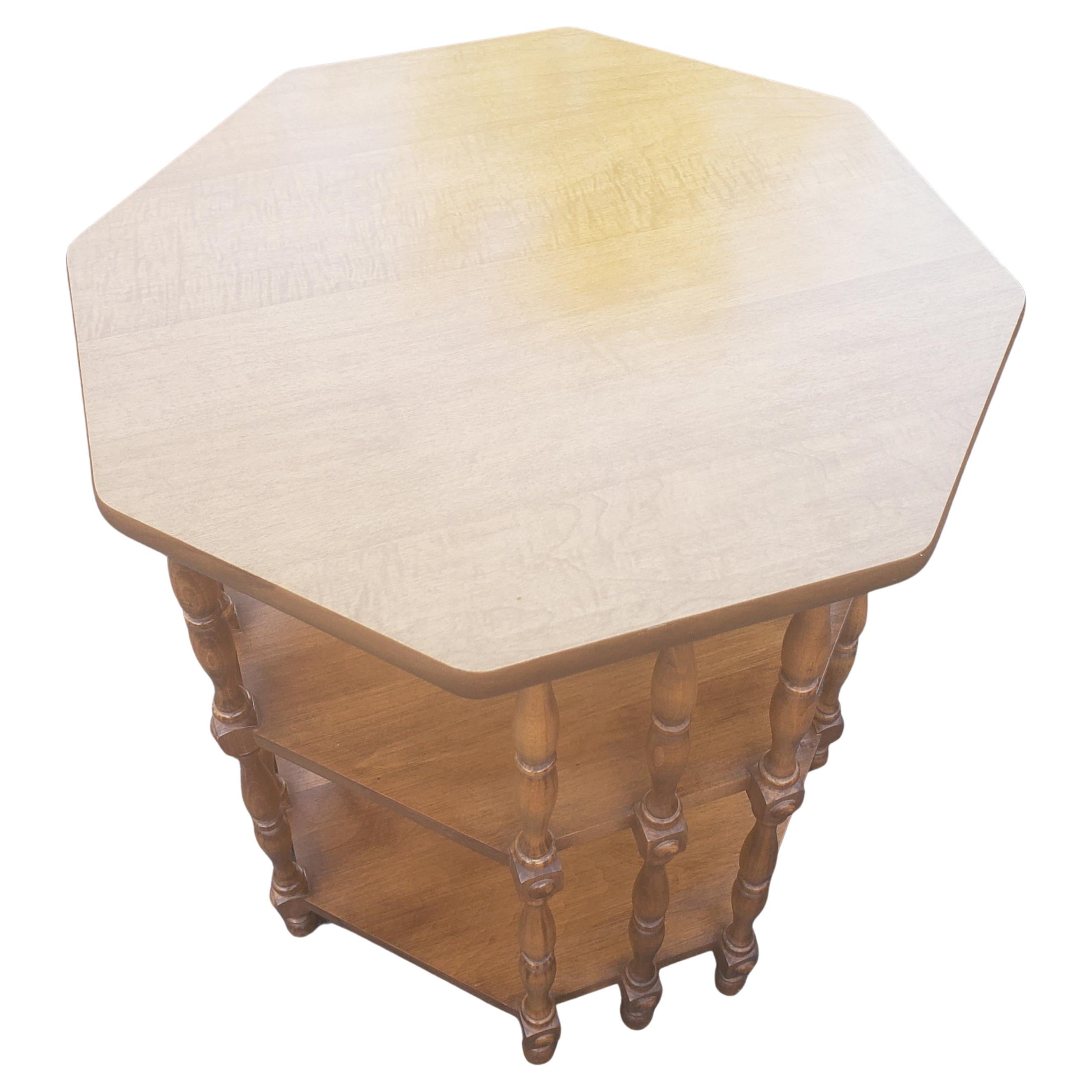 octagon side table
