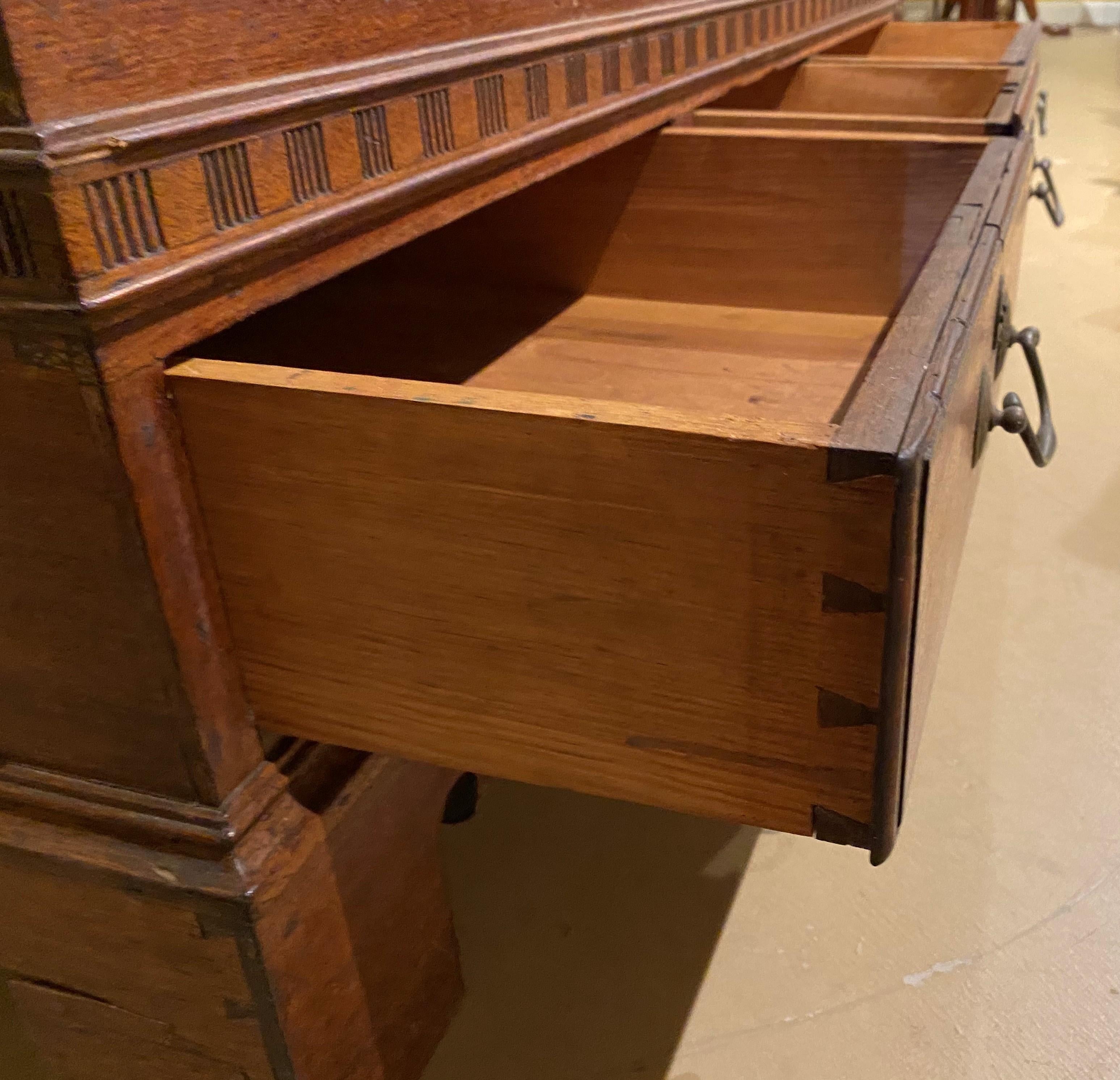 Pennsylvania Walnut Country Blanket Chest with 3 Drawers For Sale 1