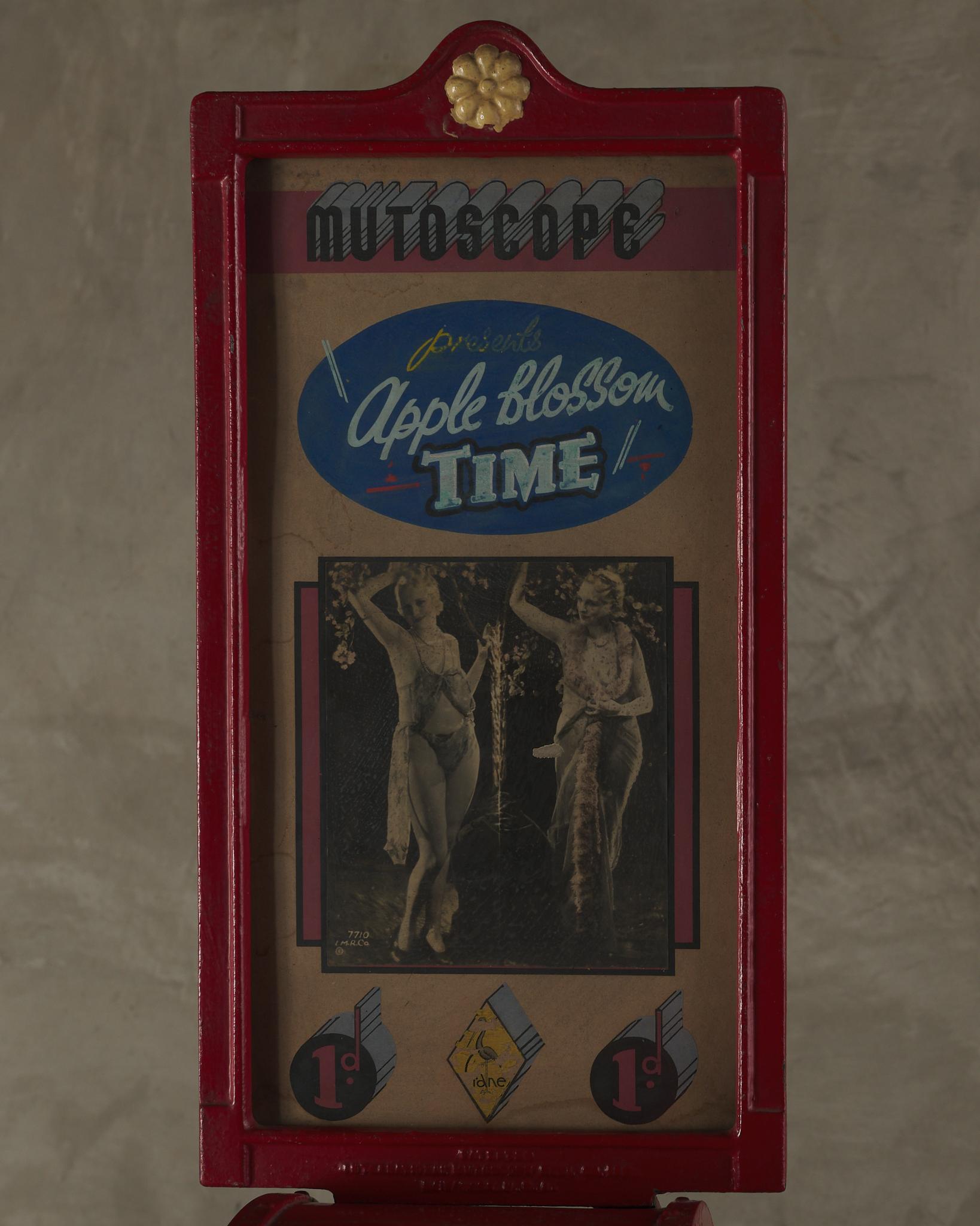 Painted Penny Arcade 'Mutoscope' Estate of UB Iwerks For Sale