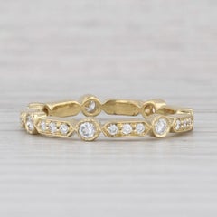 Penny Preville 0.35ctw Diamond Eternity Band 18k Gold Stackable Wedding Ring