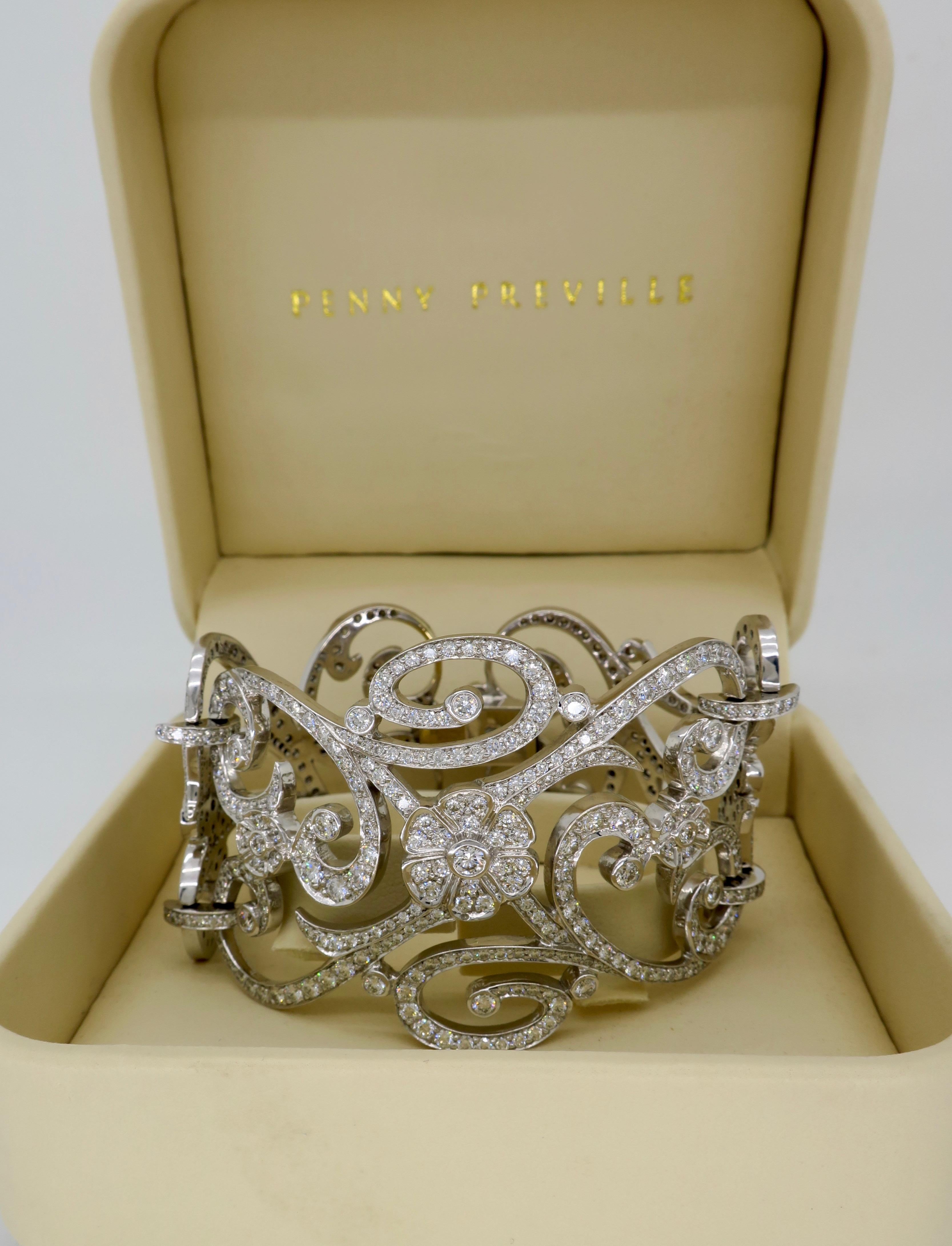 Penny Preville 13.37 Carat Diamond Cuff Bracelet 1