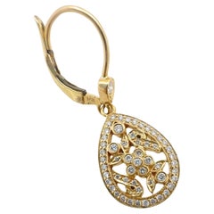 Penny Preville 18k Rose Gold Diamond Drop Earrings