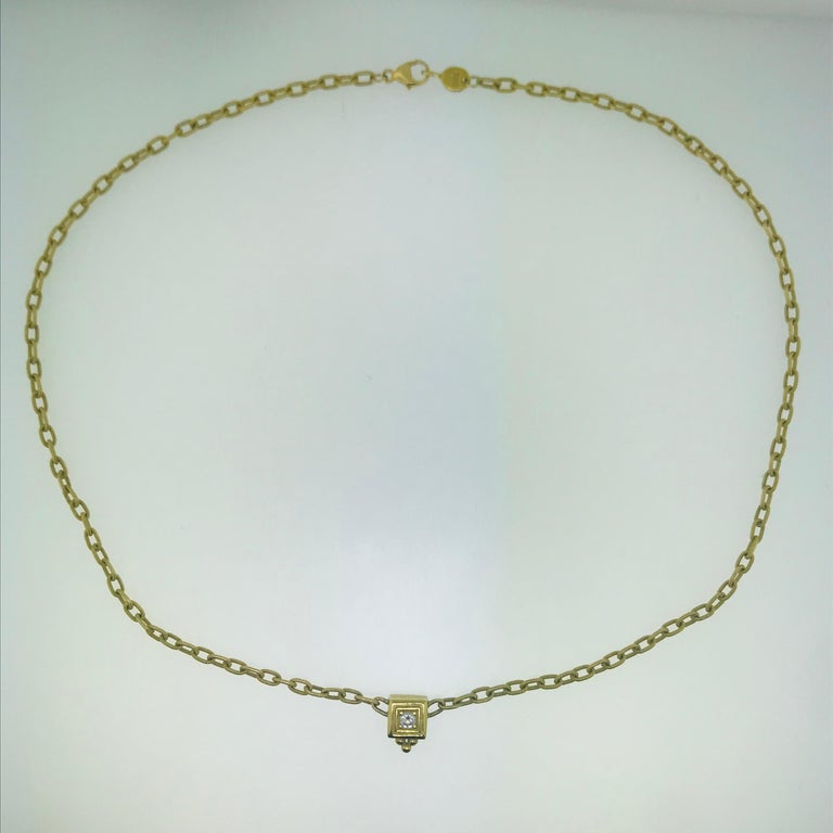 Penny Preville .20 Carat Diamond Necklace in 18 Karat Yellow Gold ...
