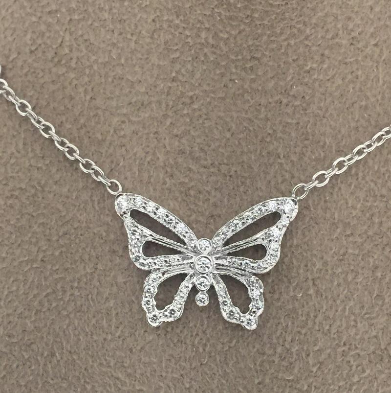 Penny Preville Butterfly Ladies Necklace N5006W In New Condition In Wilmington, DE