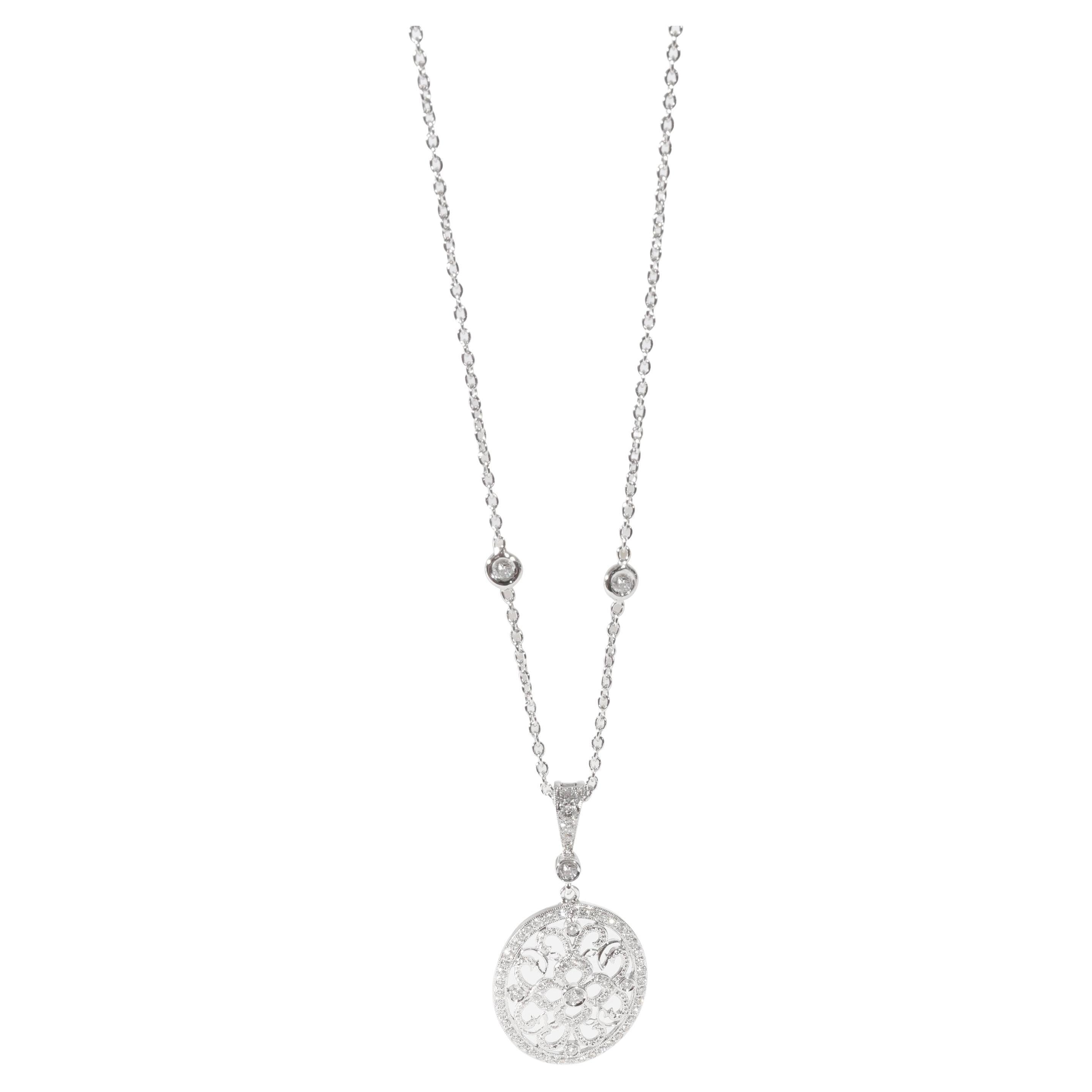 Penny Preville Diamond Necklace in 18k White Gold 0.62 Ctw