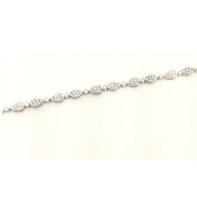 Penny Preville ladies Diamond Bracelet 
18k White Gold 
Diamond 1.71 Carat Total Weight 
Length 7