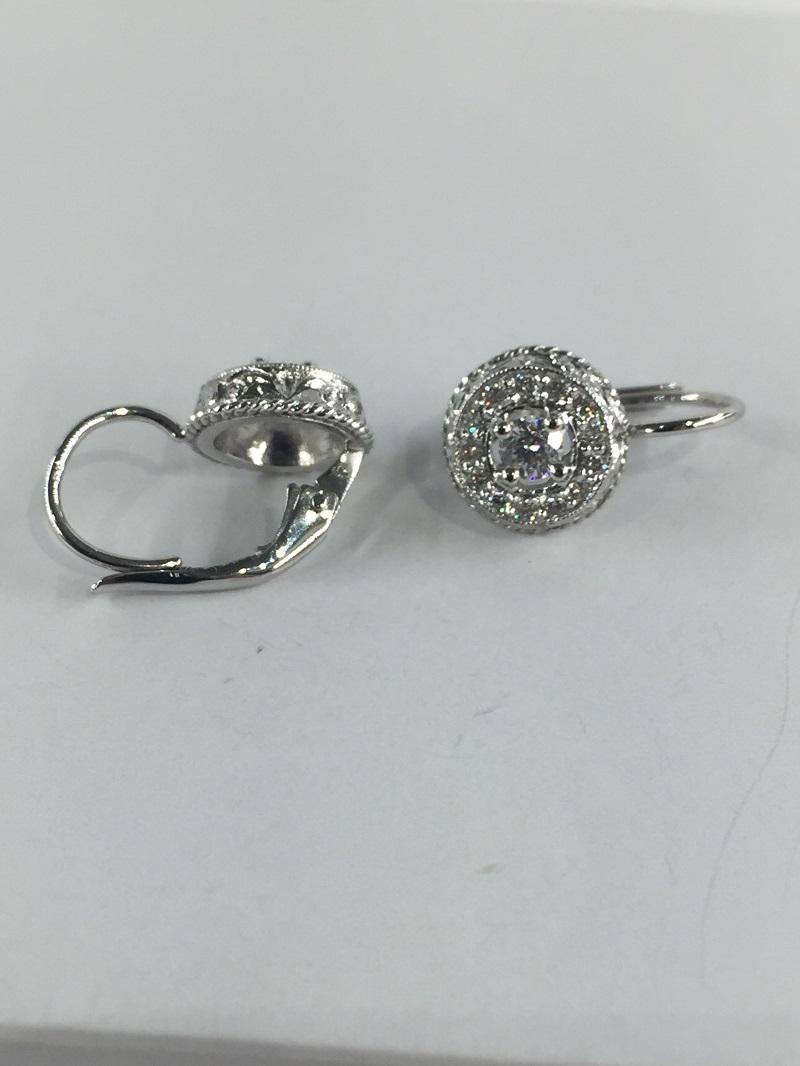 Penny Preville Ladies Diamond Earring E1002W For Sale 1