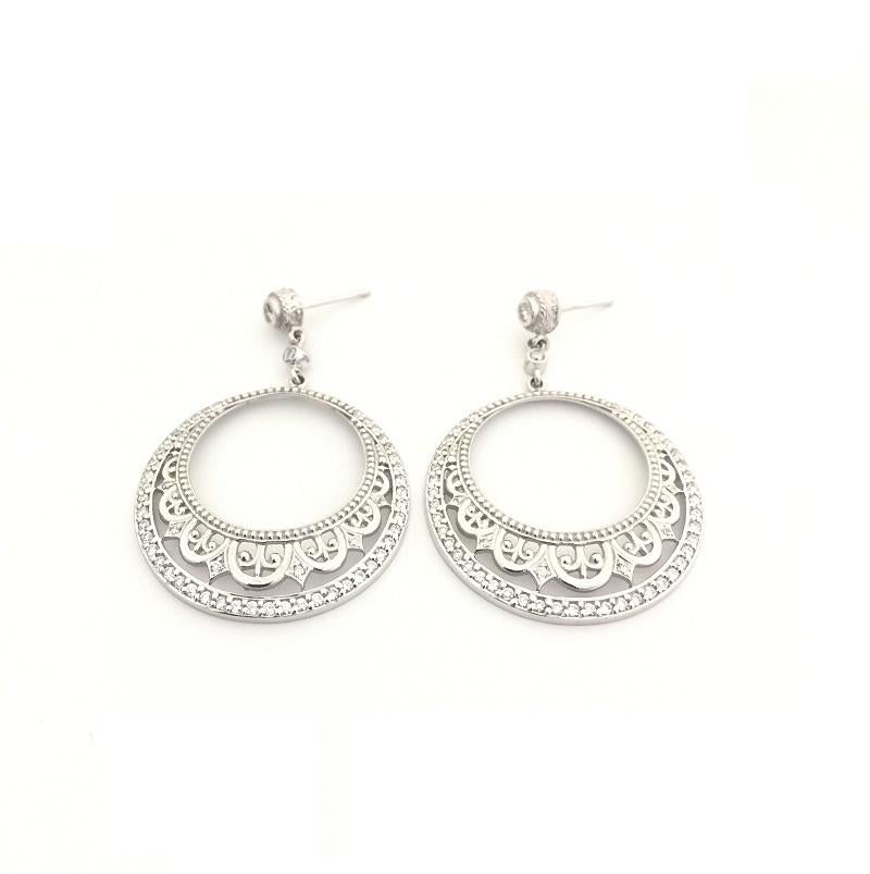 Women's or Men's Penny Preville Ladies Diamond Earring E1215W For Sale