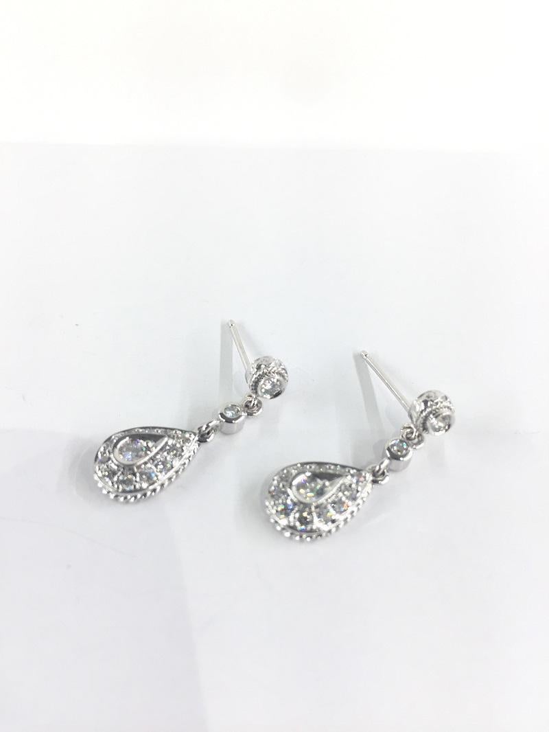 Penny Preville Ladies Diamond Earring E4010W In New Condition For Sale In Wilmington, DE