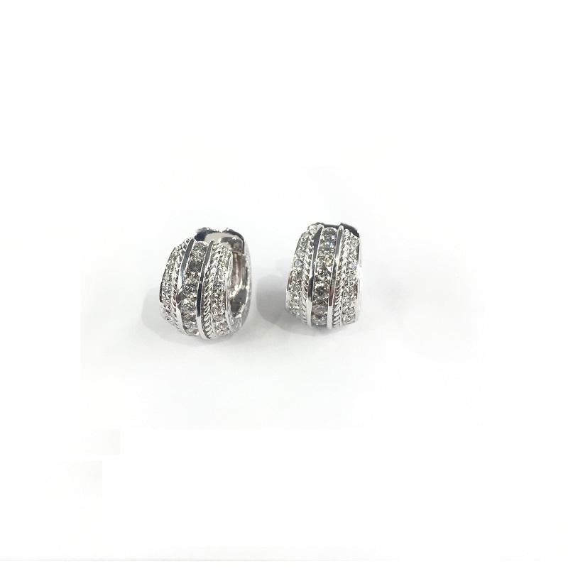 Penny Preville Damen Diamant-Ohrring E7030W für Damen oder Herren im Angebot