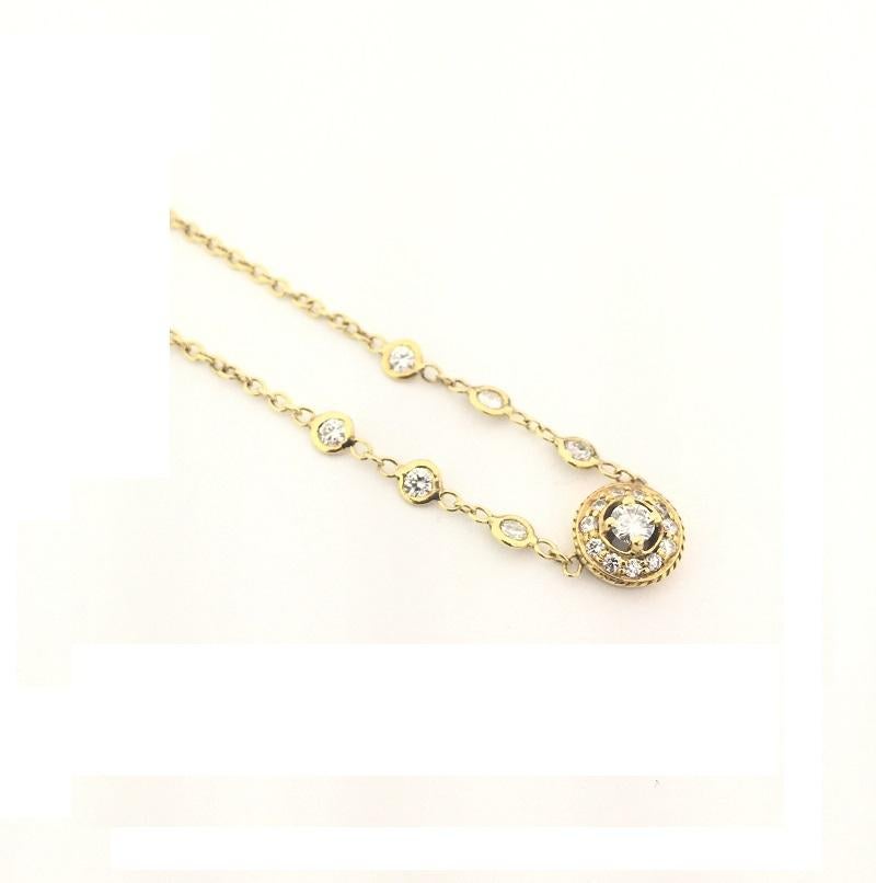 Penny Preville Ladies Diamond Necklace N1016G In New Condition For Sale In Wilmington, DE