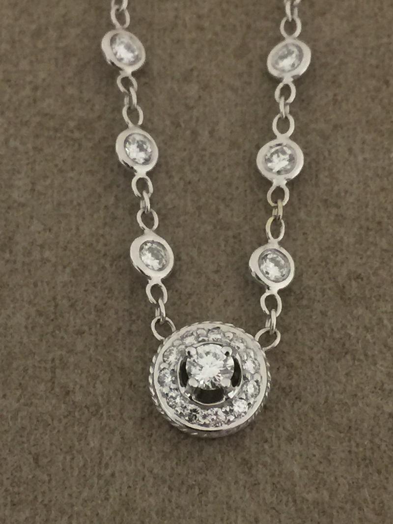 Women's or Men's Penny Preville Ladies Diamond Necklace N1016W For Sale