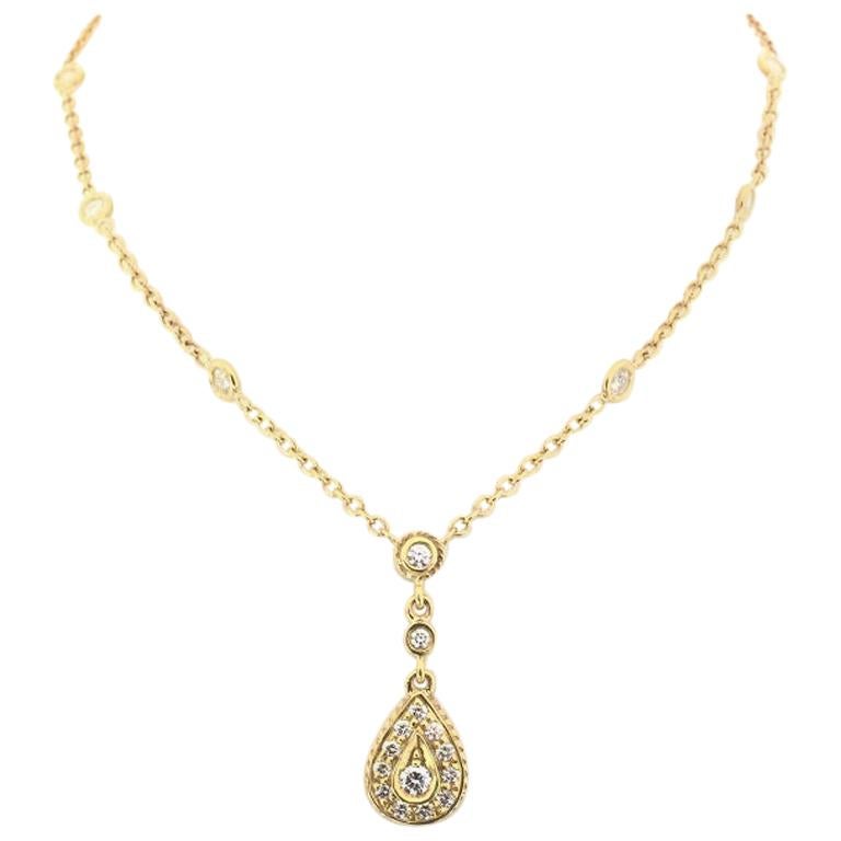 Penny Preville Ladies Diamond Necklace N4009G For Sale
