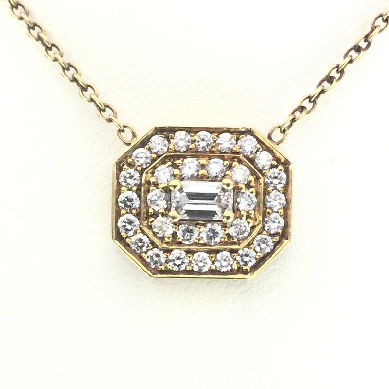 Penny Preville Ladies Diamond Necklace 
18k Yellow Gold 
Diamond 1.50 carat total weight 
Chain 16
