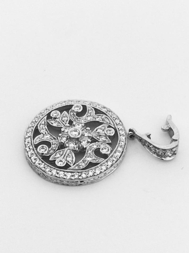 Penny Preville Ladies Diamond Pendent C6094W In New Condition For Sale In Wilmington, DE