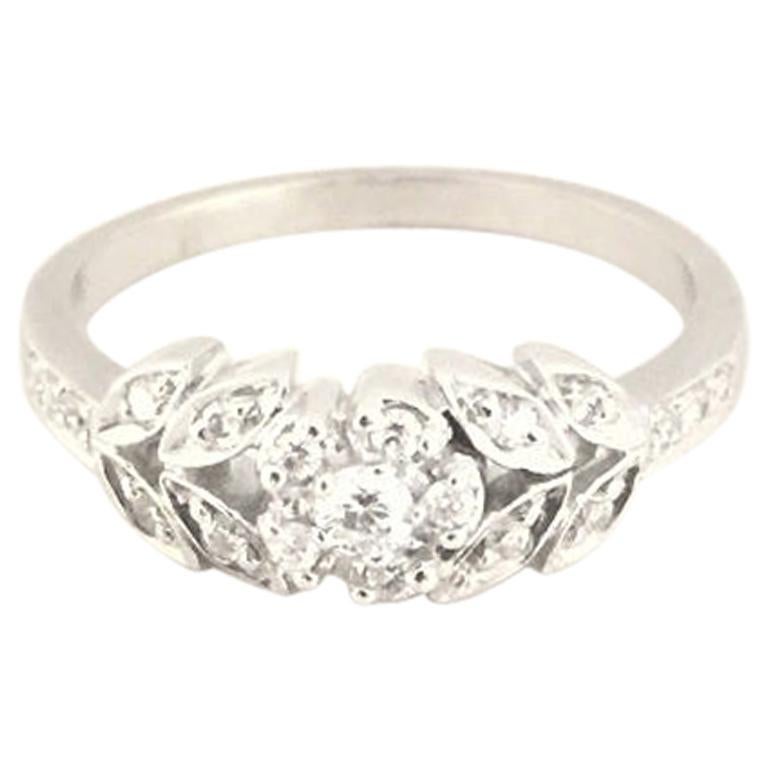 Penny Preville Ladies Flower Ring R6020W For Sale