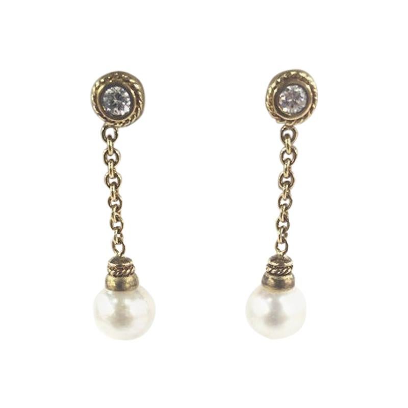 Penny Preville Ladies Pearl and Diamond Earring ER870312
