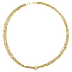 Penny Preville Multi-Strand Gold Necklace with Diamonds