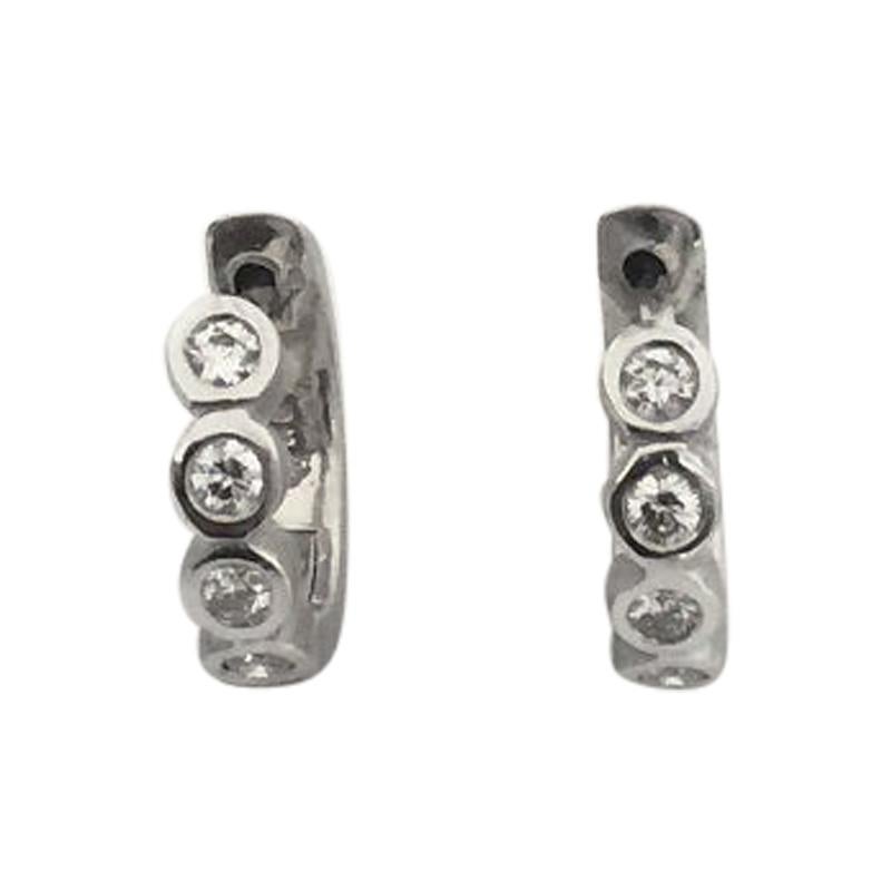 Penny Preville Small Huggie Diamond Earring E1022W For Sale